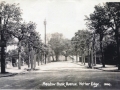 Wooden gates at Avenue entrance