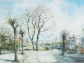View of the Avenue from Edge Bank  Watercolour by Kristen Baggaley, 1996