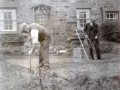 Mr Ellis and Mr Gilbey in the garden of 4 Edge Bank