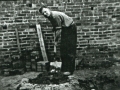 John Frederick Drabble in the garden of no.36